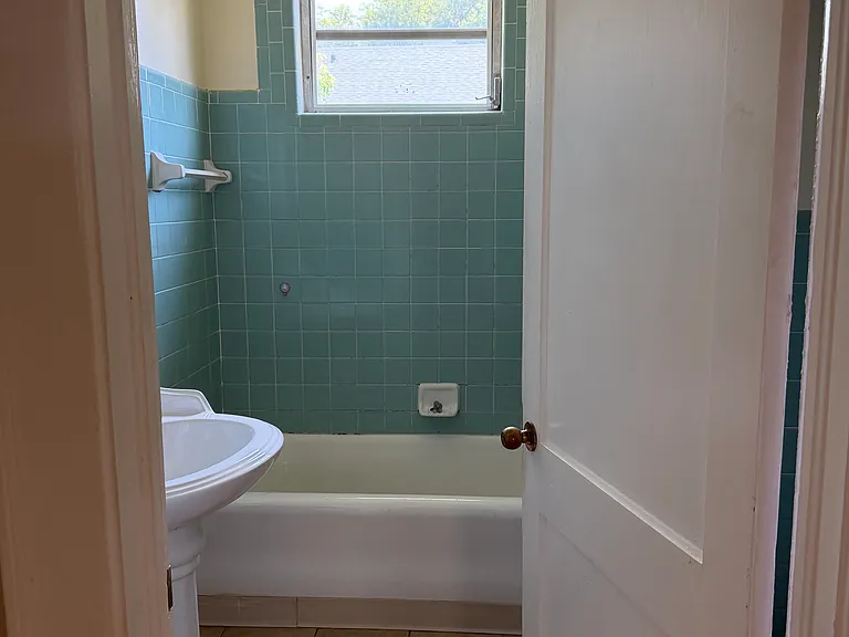 bathroom view from hallway