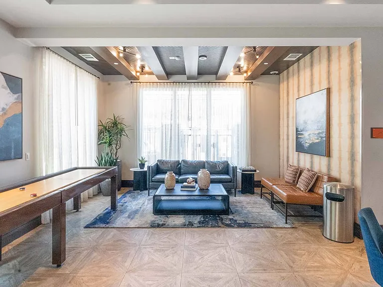 Relax, work, or catch up with friends in the inviting clubhouse.