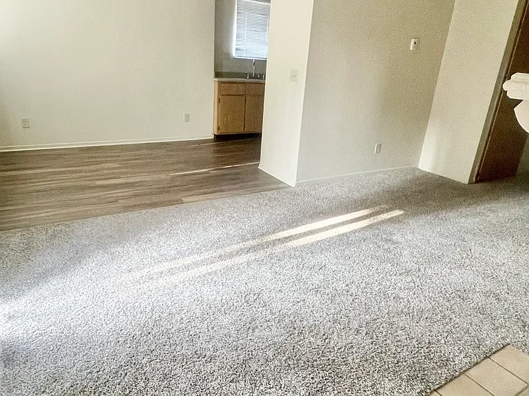 1-Bed / 1-Bath Classic unit, living / dining area