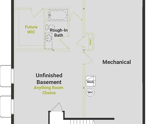Layout of the basement
