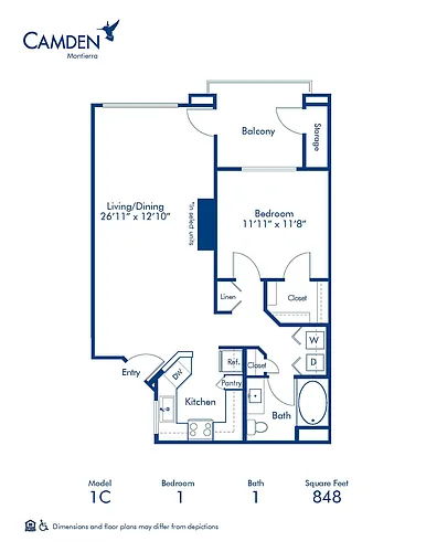 Floor plan 1C
