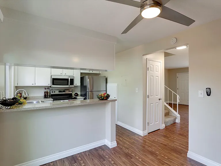 Townhouse Kitchen to Living