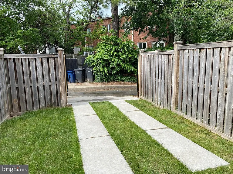 Backyard parking space