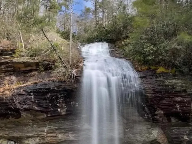 Just one of many nearby waterfalls