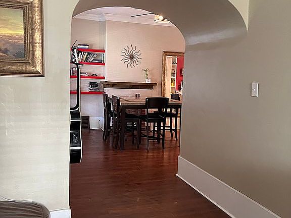 View from living to dining