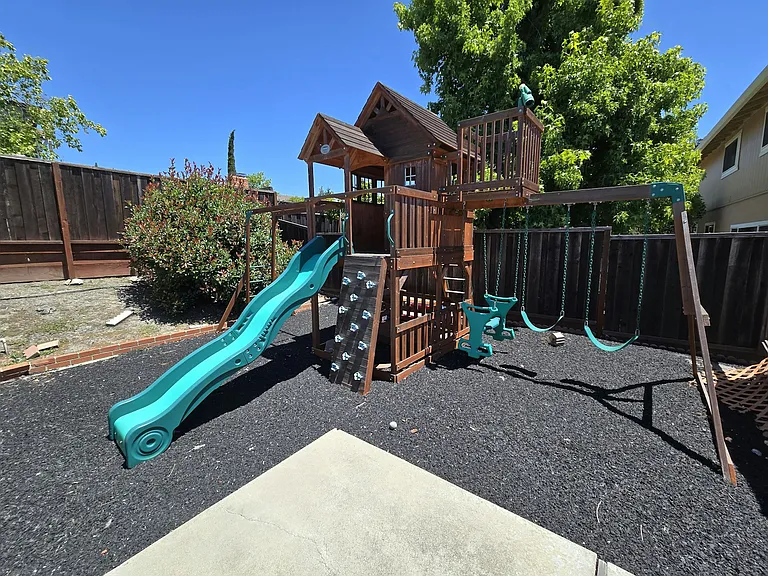 Complete Play Structure with Rubber Mulch