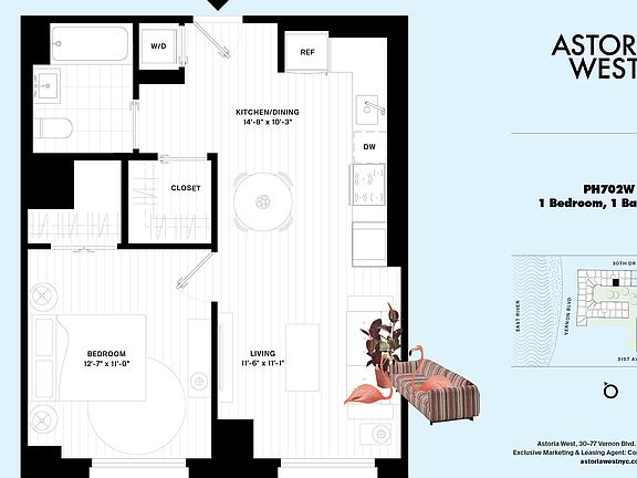 2nd image of 30-77 Vernon Blvd Penthouse 702W