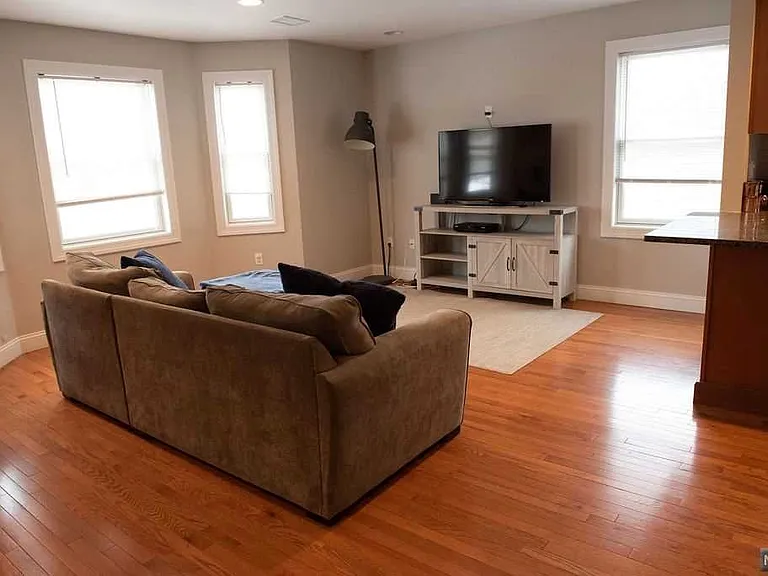 View of TV area and living space