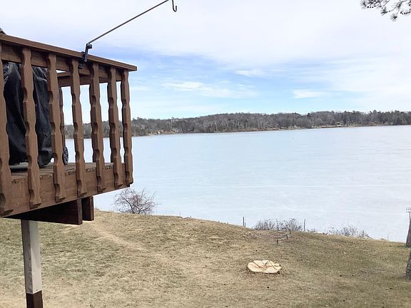 View of the lake from the side of the house