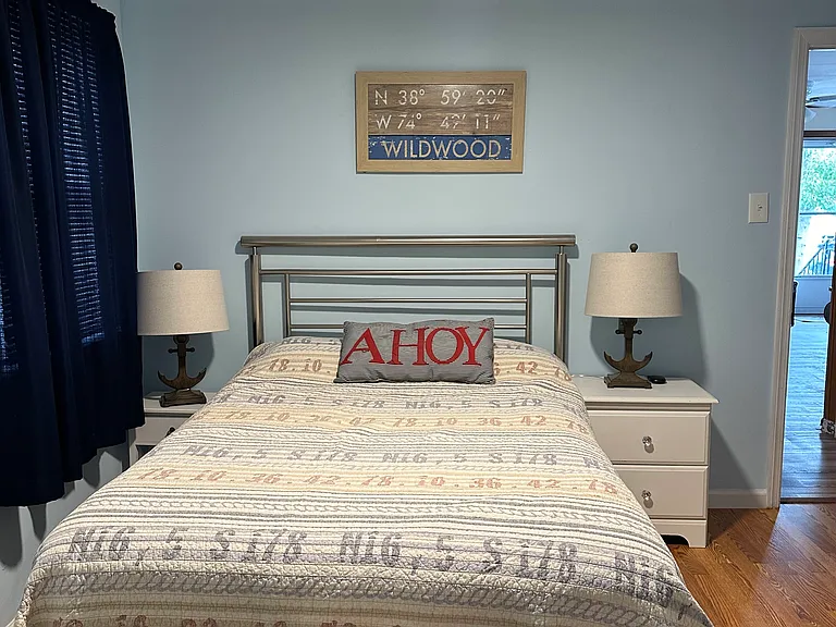 Fourth Bedroom: Semi private room with full sized bed.