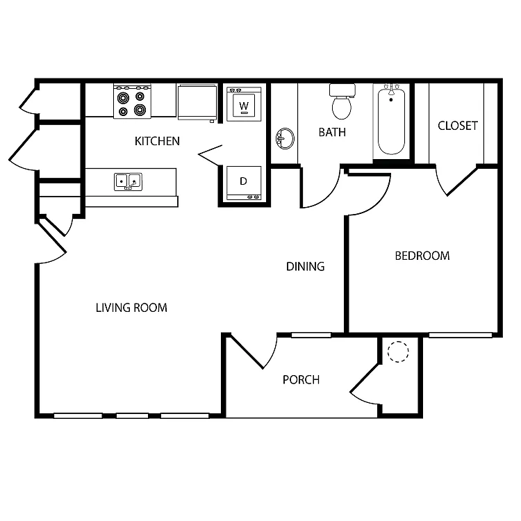 Floor plan A1 1X1