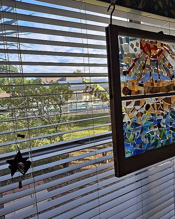 Beautiful view of pool area 