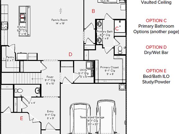 Grapevine Floorplan First Floor