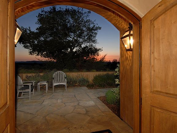 Sunset vie from inside the home