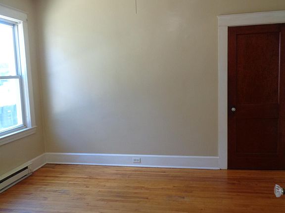 Bedroom with beautiful hardwood floors!