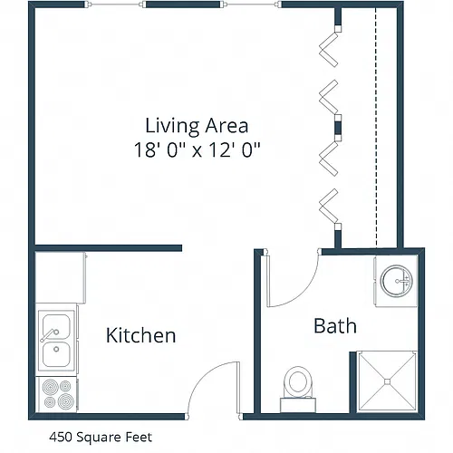 Floor plan Efficiency 01A