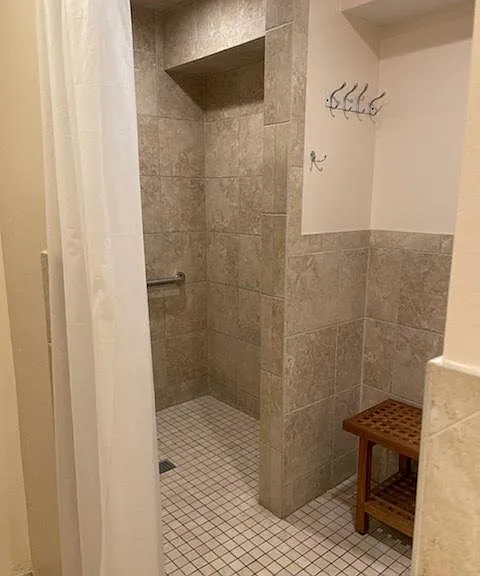 Gym shower area