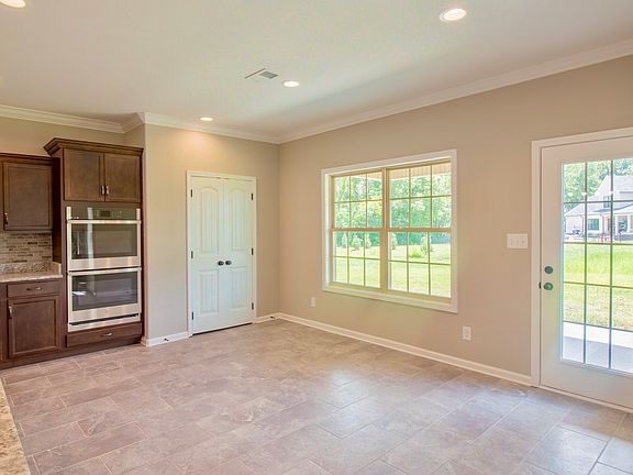 Kitchen nook, perfect for coffee and watching the birds and deer.