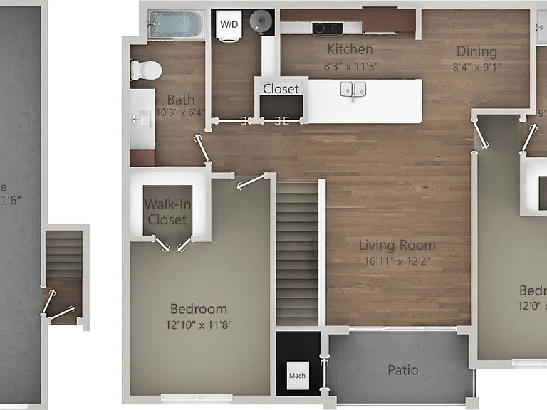 Floor Plan 2I | Drexel Ridge Apartments | Apartments in Oak Creek, WI Floor Plan 2I | Drexel Ridge Apartments | Apartments in Oak Creek, WI