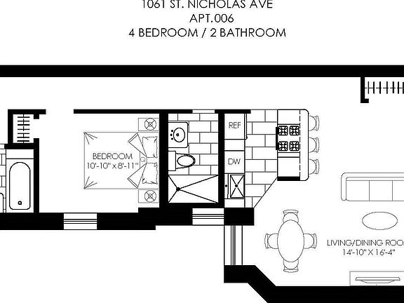 2nd image of 1061 Saint Nicholas Ave APT 6