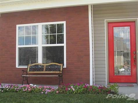 Designed leaded glass door.