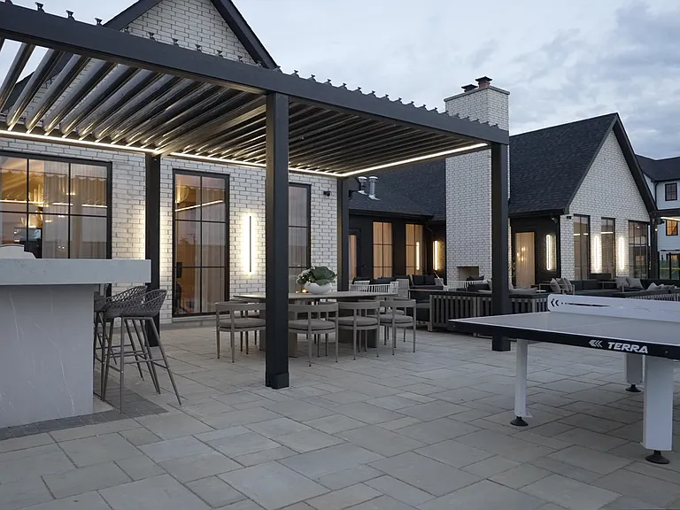Grilling, Dining and Game areas at the Grove Entertainment Lounge