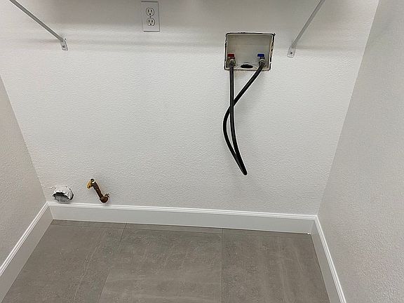 Washer dryer hookups