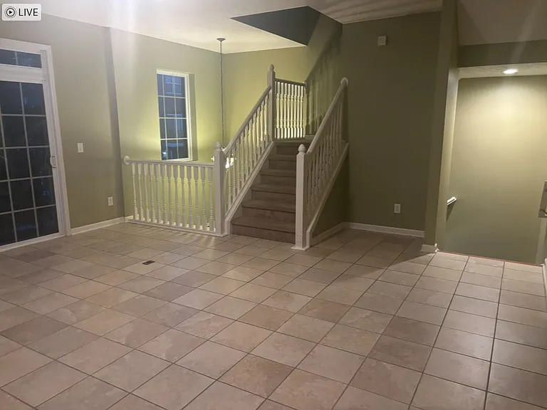 living room from standing by fireplace