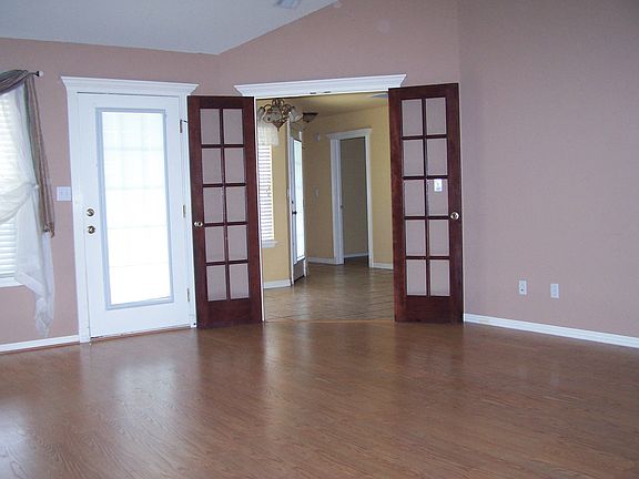 French doors into breakfast nook