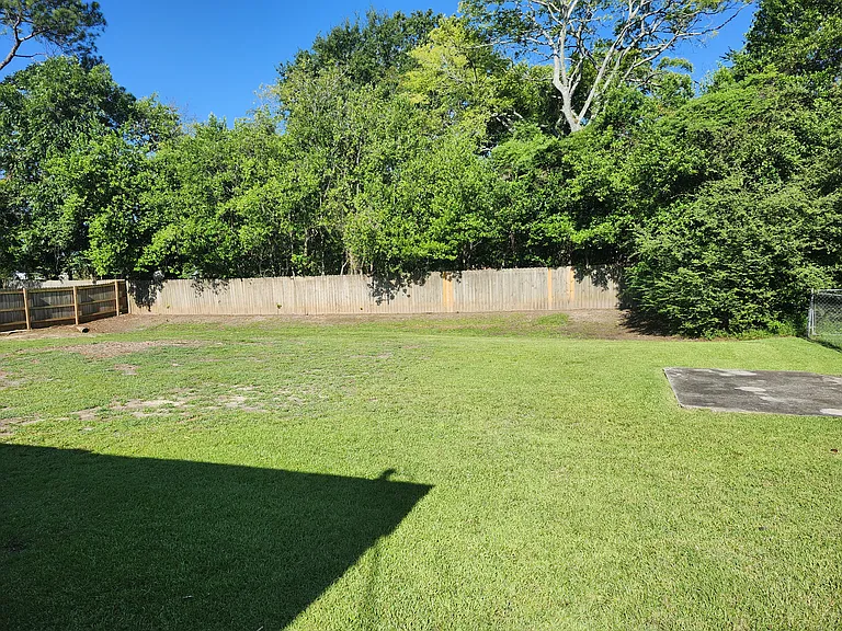 Another backyard view from the right side of the property.