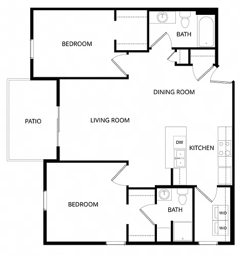 Floor plan 2x2 Foxtail