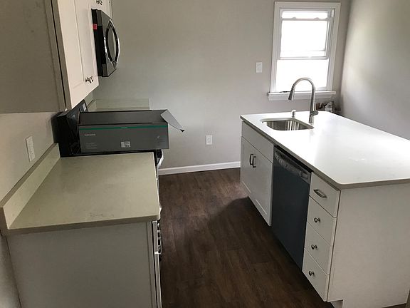 Kitchen during construction.