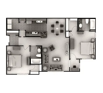 Floor plan 2B