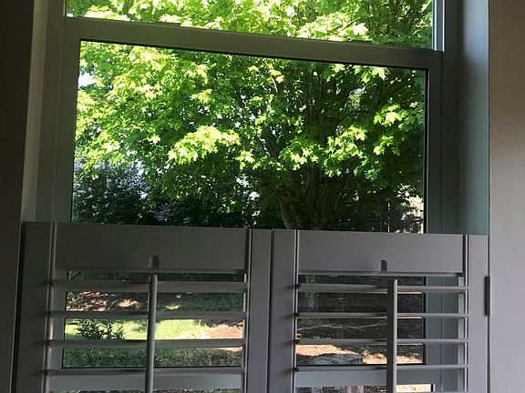 You get a view of the maple trees