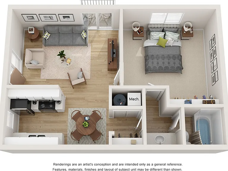 1 Bedroom x 1 Bathroom 1 Bedroom x 1 Bathroom