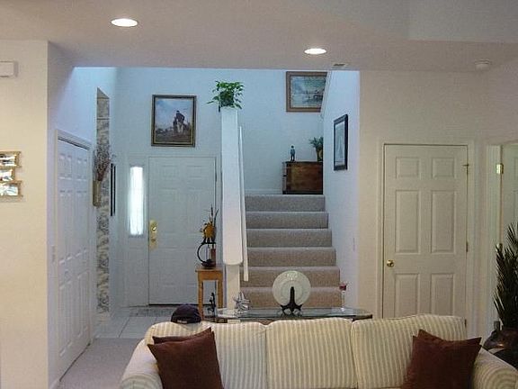 Interior living room and staircase