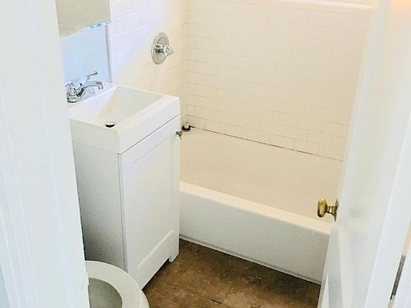 Restroom is bright and clean.