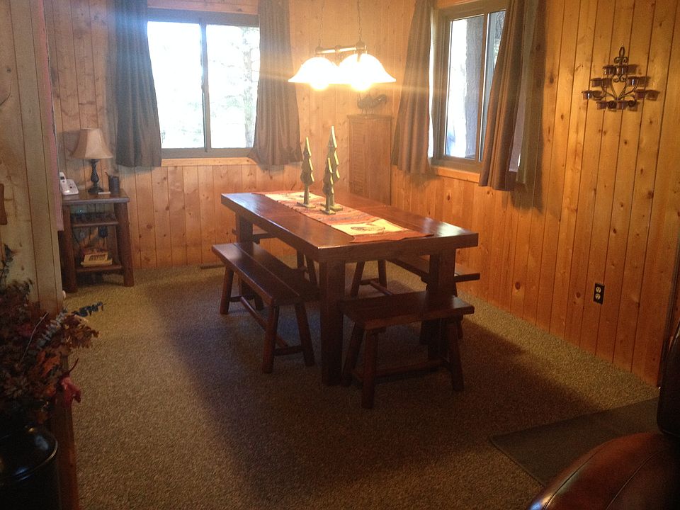 Dining room with hand-built table