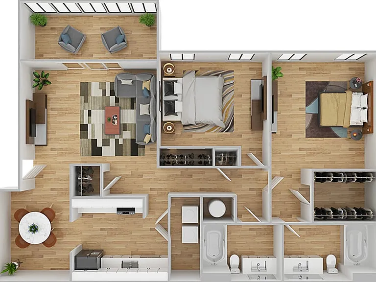 2 Bedroom | 2 Bath | 1135 SF 2 Bedroom | 2 Bath | 1135 SF