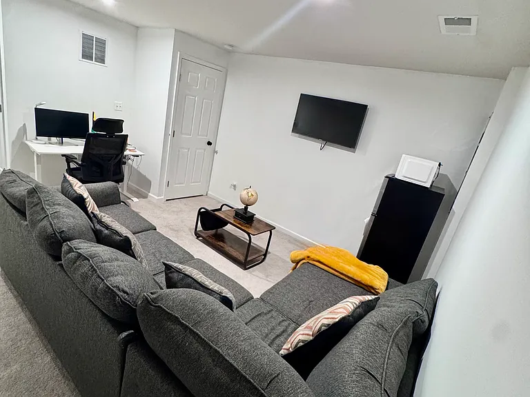Furnished living area(Separate from bedroom).