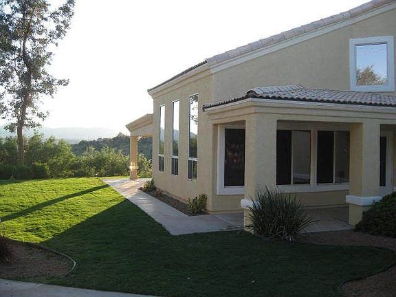 A view from the front of the house