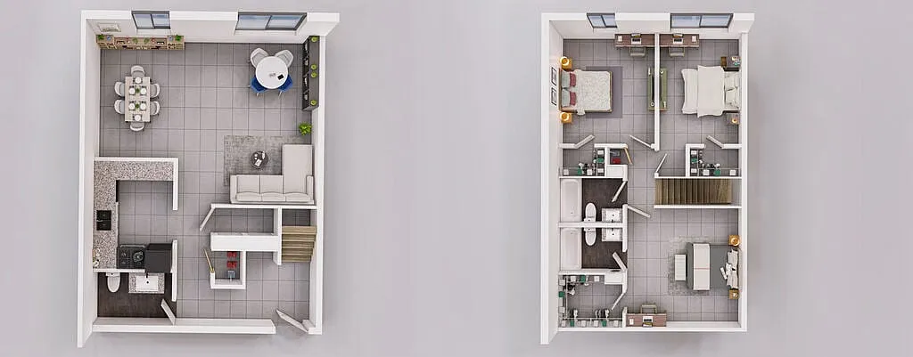 Floor plan 3X2.5-TH