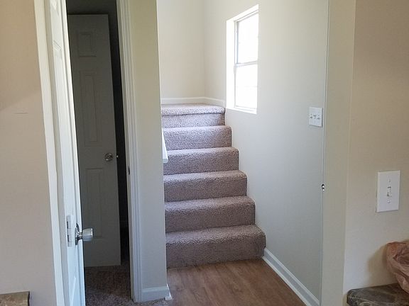 Main foyer stairs on right