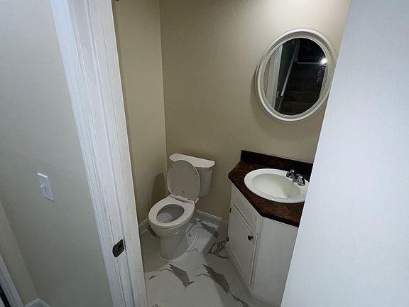 Downstairs half bath.