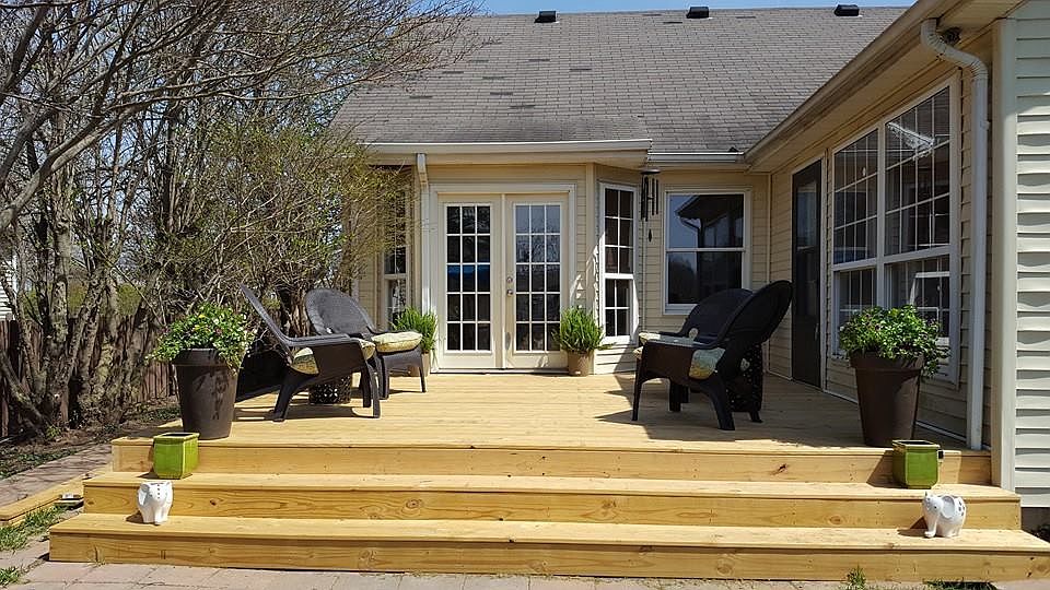 New deck-French doors