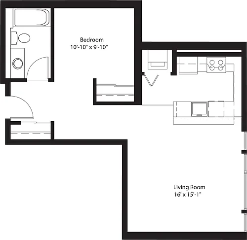 Floor plan Studio E