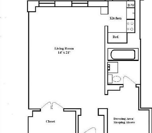 2nd image of 353 W 56th St APT 2L