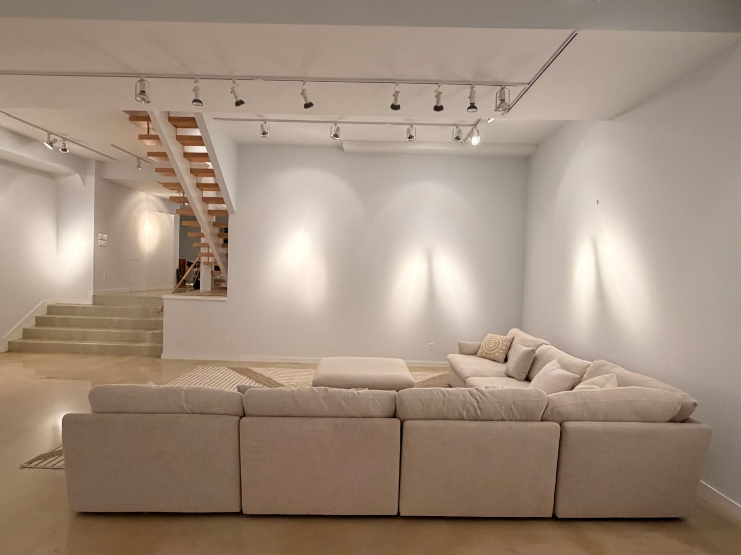 Fully finished Lower level lounge