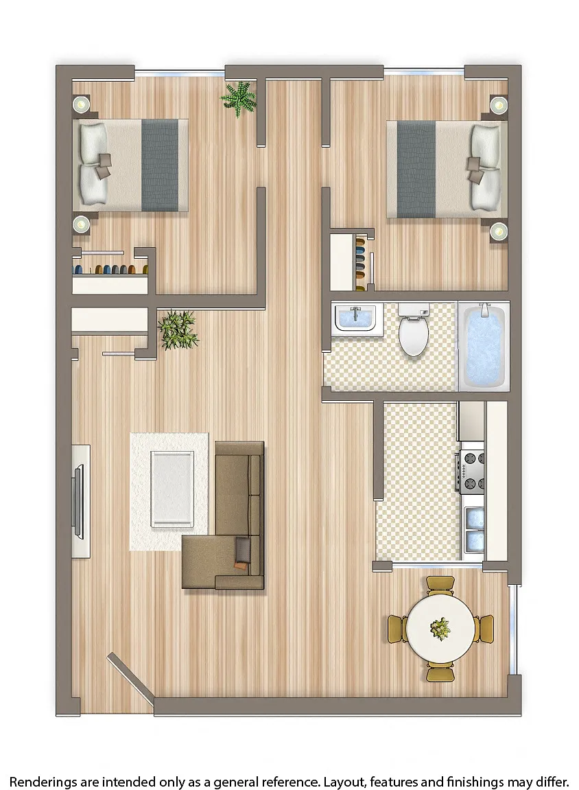 Floor plan 2 Bedroom