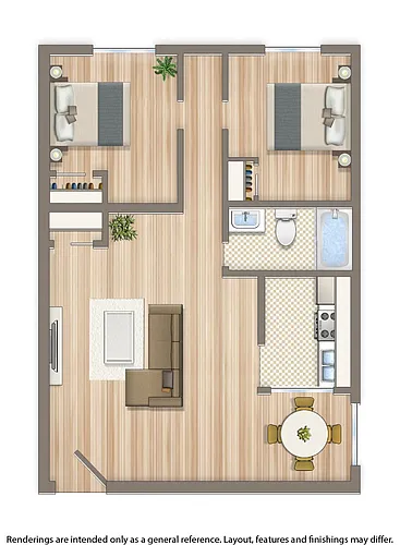 Floor plan 2 Bedroom